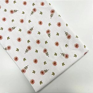 Pano de Copa Premium Estampado Floral Delicadeza 50cm X 70cm