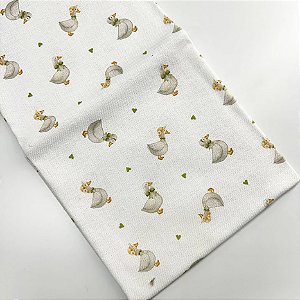 Pano de Copa Premium Estampado Margaridas, 50cm X 70cm