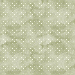 Tricoline Digital Poá Shabby Chic Chá verde, 50cm x 1,50mt
