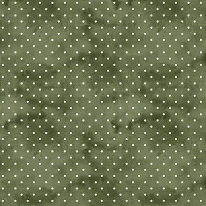 Tricoline Digital Poá Verde Natal, 100% Alg. 50cm x 1,50mt