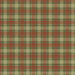 Tricoline Digital Xadrez Natal Verde, 100%Alg. 50cm x 1,50mt