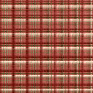 Tricoline Digital Xadrez Natal Vermelho, 50cm x 1,50mt