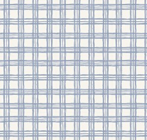 Tricoline Digital Xadrez Aquerelado Azul, 50cm x 1,50mt