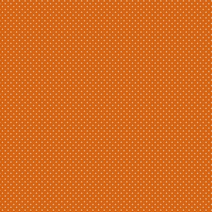 Tricoline Poá Bege Fundo Cenoura, 100%Algodão 50cm x 1,50mt