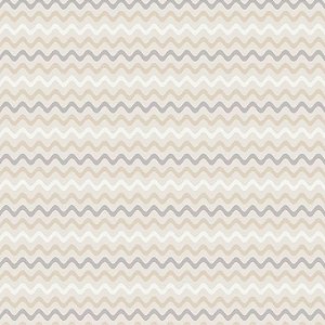 Tricoline Sianinha Bege e Cinza, 100% Algodão, Unid. 50cm x 1,50mt