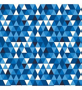 Tricoline Geométrico (triangulo Coloridos), 100% Algodão, Unid. 50cm x 1,50mt