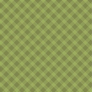 Tricoline Estampado Xadrez Diagonal Verde Pistache - 100% Algodão, Unid. 50cm x 1,50mt