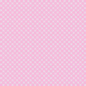 Tricoline Estampado Cerca de Flores Rosa Bebê, 100% Algodão, Unid. 50cm x 1,50mt