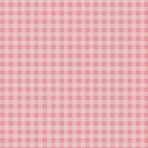 Tricoline Estampado Xadrez Rosa Bebê, 100% Algodão, Unid. 50cm x 1,50mt