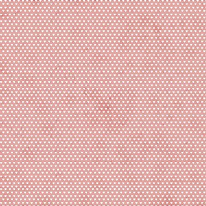 Tricoline Estampado Mini Corações Rose, 100% Algodão, Unid. 50cm x 1,50mt