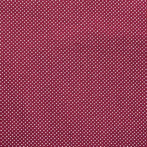 Tricoline Estampado Micro Poá Vinho, 100% Algodão, Unid. 50cm x 1,50mt