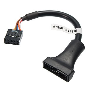 30 Cabos Adaptador Usb 3.0 19 Pinos M Usb 2.0 de 9 Pinos F