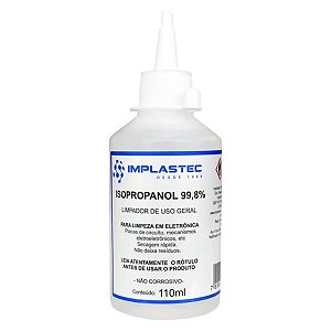 Álcool Isopropílico Implastec (Isopropanol 99,8%) 110ml