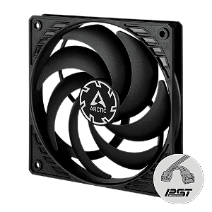 Cooler FAN ARCTIC P12 SLIM PWM PST 120mm Preto, ACFAN00187A