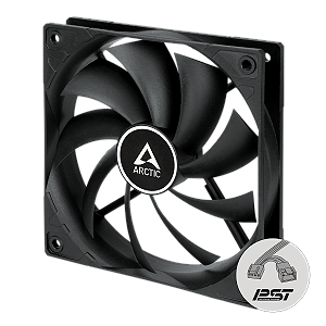 Cooler FAN ARCTIC F12 PWM PST, 120mm, Preto, ACFAN00200A