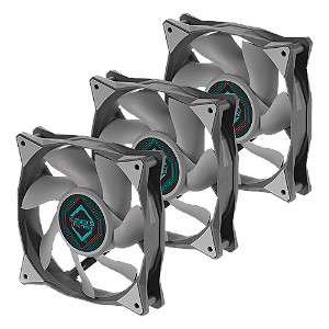 Kit com 3x Cooler FAN Iceberg Thermal IceGale 120mm Cinza – ICEGALE12-B3A
