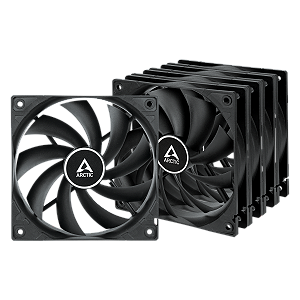 Kit 5x Cooler FAN ARCTIC F12 120mm Preto, ACFAN00248A