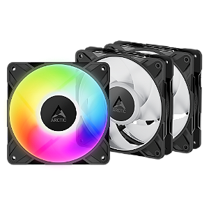 Kit 3x Cooler FAN ARCTIC P12 Pro A-RGB 120mm Preto, ACFAN00310A