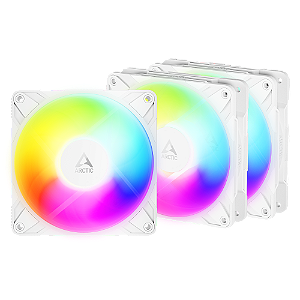 Kit 3x Cooler FAN ARCTIC P12 Pro Reverse A-RGB 120mm Branco, ACFAN00334A
