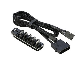 Hub para Fan Cooler 5 portas Pwm Splitter + Molex 12v