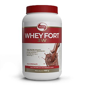Whey Fort 3W Pote 900G Chocolate - Vitafor