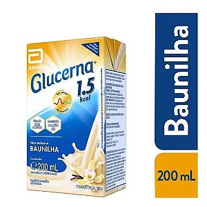 Glucerna 1.5 Kcal Baunilha 200ml - Kit Com 27 Unidades