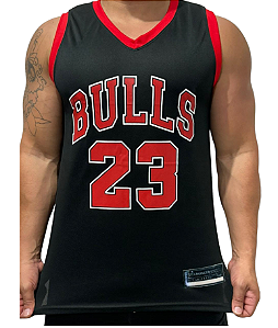Camisetas Plus Size Regata Chicago Bulls Preta