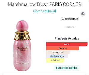PERFUME FEMININO MARSHMALLOW BLUSH PARIS CORNER 100 ML