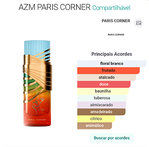 PERFUME AZM PARIS CORNER UNISSEX 100 ML