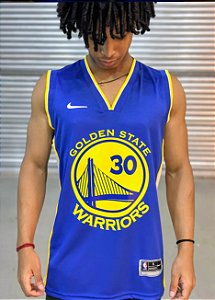 Camisa Regata Basquete Premium Golden state azul
