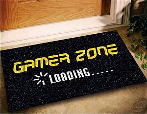 Tapete Capacho Gamer Zone 60x40 Porta Entrada Jogos Play Lar
