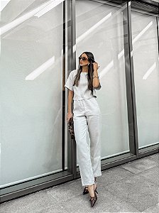 CALÇA RETA LINHO SMR ANZANELLO