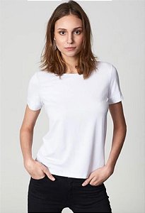 T-SHIRT GOLA CARECA LINHO NUDE - LEMON BASICS BOUTIQUE