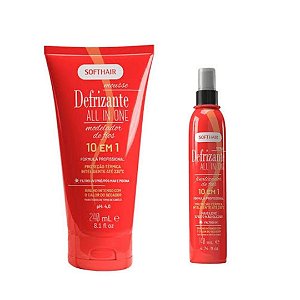 Kit Defrizante All In One 10 em 1 Softhair Mousse E Spray
