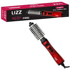 LIZZ ESCOVA ROTATIVA RED HOT 3 EM 1  BIVOLT