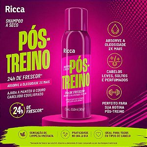 SHAMPOO A SECO RICCA  POS-TREINO 150ML