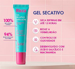 GEL SECATIVO PARA ACNE RICCA 15G