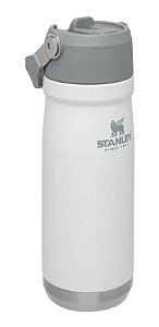 Garrafa Térmica Tumbler Inox Branco Flip Straw Stanley 887ml