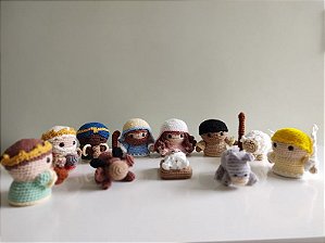 Presépio de Natal em Crochê Técnica Amigurumi