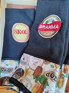 Pano de Prato com Tema de Cerveja