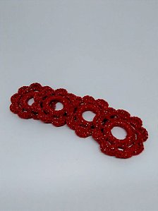 Porta-guardanapos/anéis de guardanapo de crochê artesanal