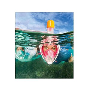 Máscara De Mergulho Snorkel + Sup. Câmera Full Face H2oninja
