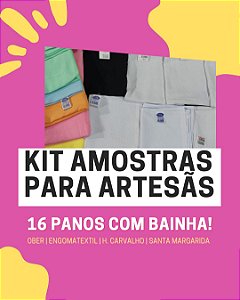 Kit Panos de Prato p/ Artesanato Lisos Varias Marcas 16 unidades