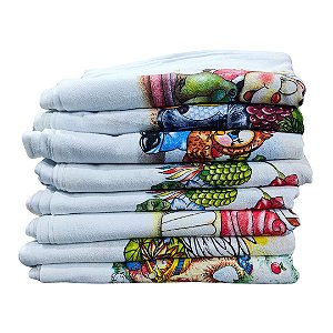 Pano de Prato Estampado Pé de Galinha com Bainha 38x66cm Nacional - Ober