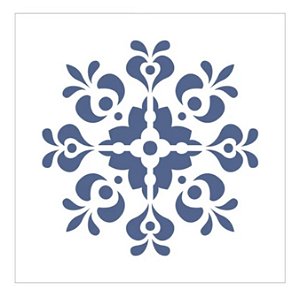 Stencil Ladrilho Mandala 10cm x 10cm