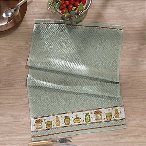 Pano de Copa Felpudo Jacquard Vida 2 Liso Barrado Temperos - Dohler