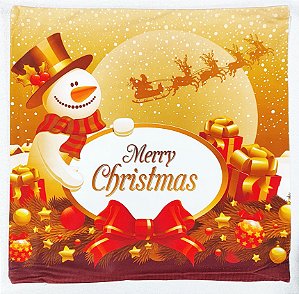 Capa de Almofada Natal Suede 100% Viscose 45 x 45cm