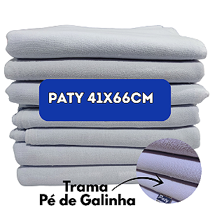 Pano de Prato Pé de Galinha com Bainha Liso 41x66cm Paty