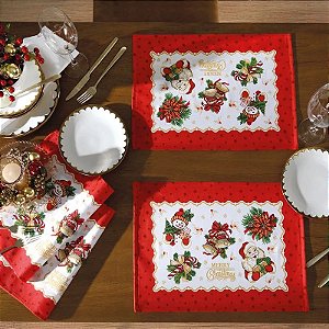 Kit 2 Peças Lugar Americano Athenas 45x31cm Natal 111 - Döhler