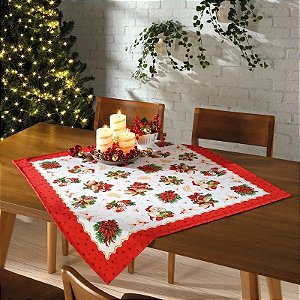 Toalha de Chá Dohler Athenas Natal 78x78cm - 01 Peça
